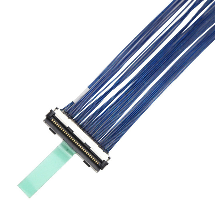 30-pin LVDS Micro-Coaxial Cable met 0,5 mm pitch,  connector, aangeduid als DF80D-30P-0.5SD