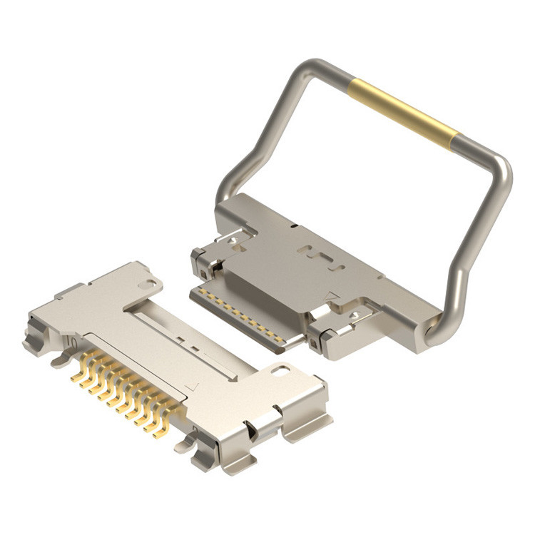 CABLINE-CA 10p 20633-310T-01S Micro-Coaxial Connector Met Mechanische Lock Plug Is In