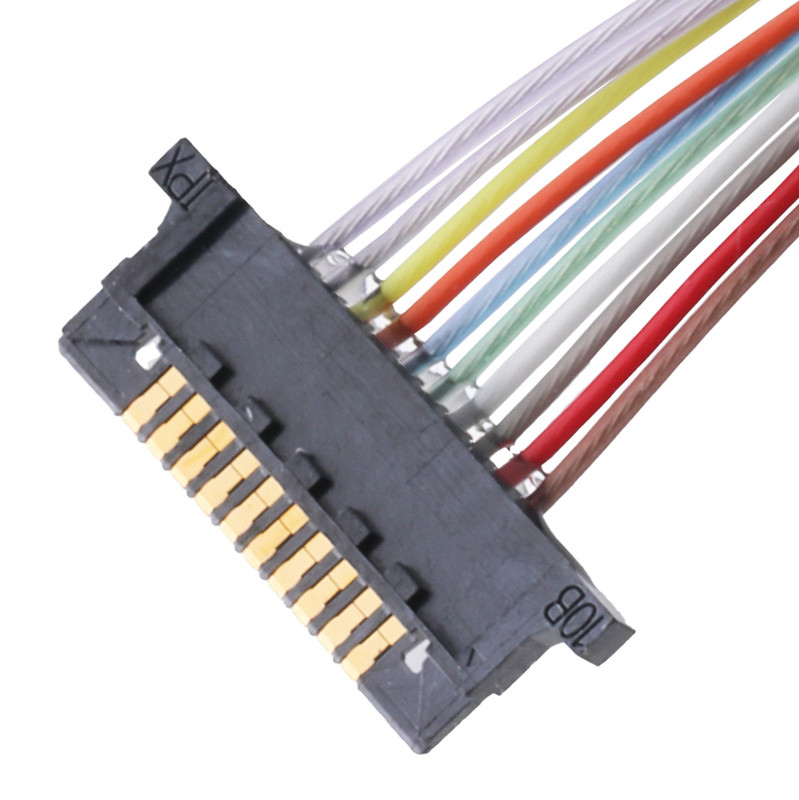 Schakelaar van de Lvds de Coaxiale Kabel voor Lcd Monitor dw-5 20598-010T-02 0.5mm Hoogte 10 Speld