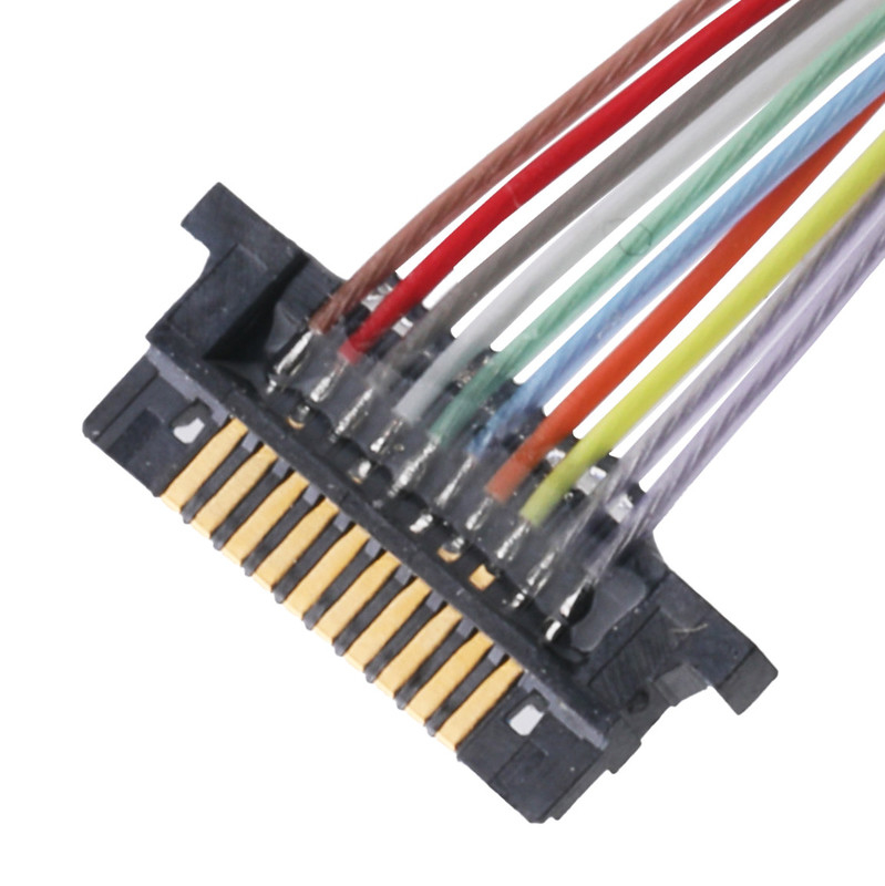 Schakelaar van de Lvds de Coaxiale Kabel voor Lcd Monitor dw-5 20598-010T-02 0.5mm Hoogte 10 Speld