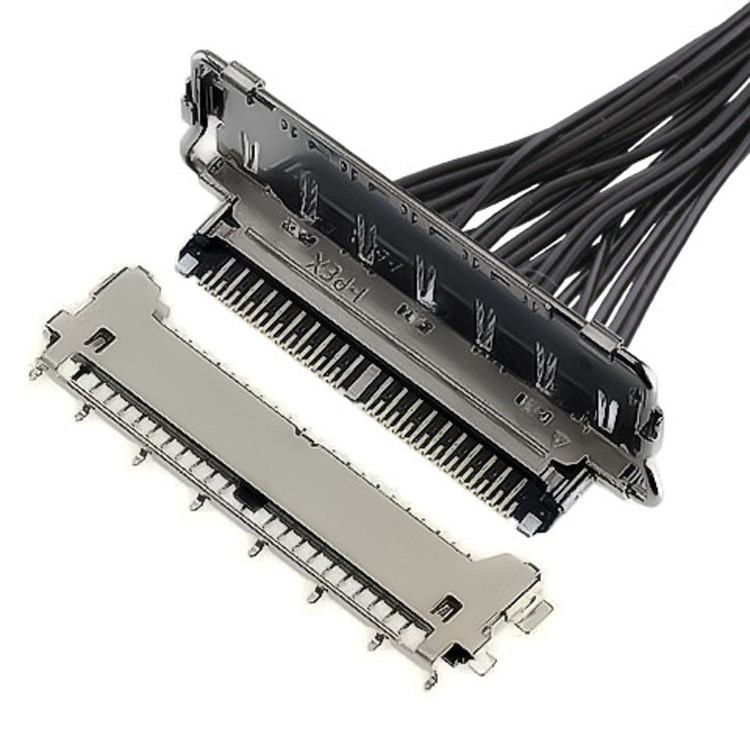Horizontaal koppeltype Micro-Coaxial Connector Lvds Connector Types 40 Pin Lvds Connector 20977-040T 040E 01
