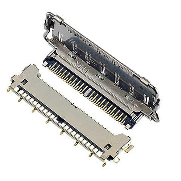 Horizontaal koppeltype Micro-Coaxial Connector Lvds Connector Types 40 Pin Lvds Connector 20977-040T 040E 01