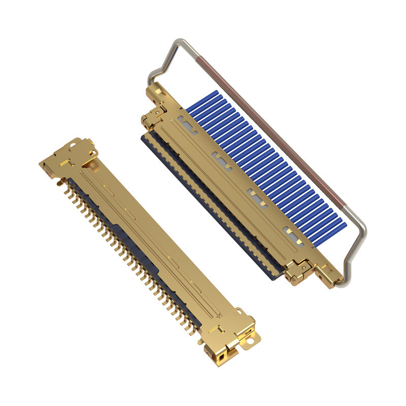 Cabline-VERSUS 20453-230T-03 0,5 mm-hoogte, Horizontale het koppelen type micro-coaxiale schakelaar