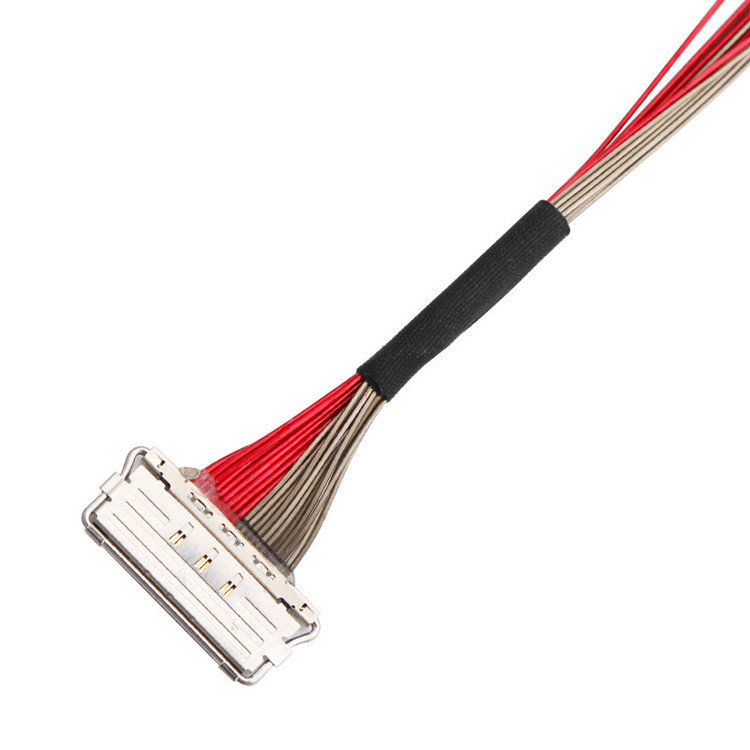 Fabriek Custom I-PEX 20679-020T-01 0.4mm Pitch 20 Pin LVDS Coaxial Cable 220mm
