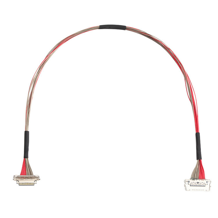 Fabriek Custom I-PEX 20679-020T-01 0.4mm Pitch 20 Pin LVDS Coaxial Cable 220mm