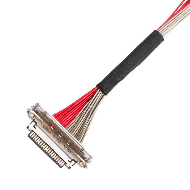 Fabriek Custom I-PEX 20679-020T-01 0.4mm Pitch 20 Pin LVDS Coaxial Cable 220mm