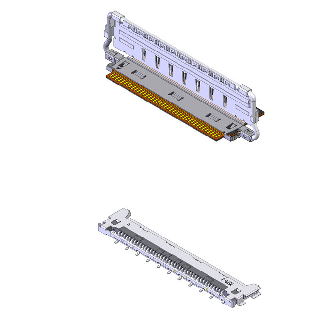 I-PEX Paringsrichting Horizontaal 20856-050T-01 FFC Coaxkabel 50P 0.4mm Pitch Op maat gemaakt OEM/ODM