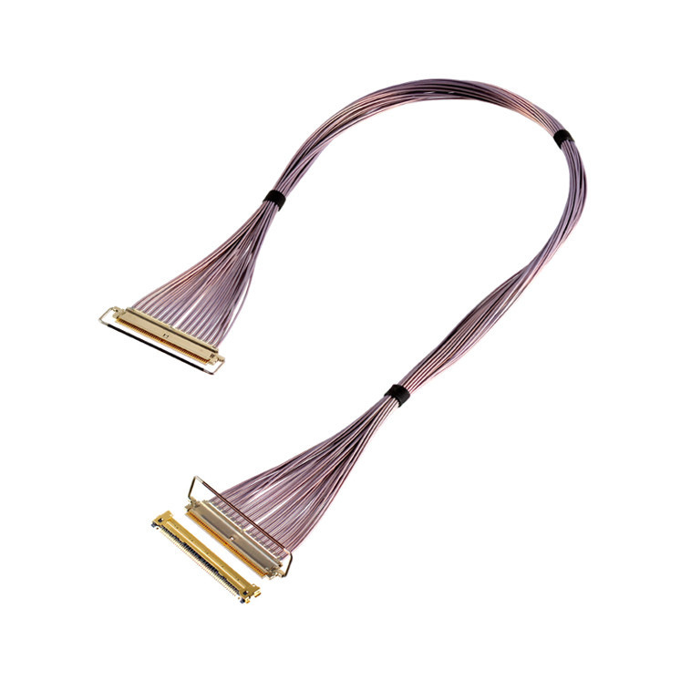CABLINE-CAP 64 Gbps PAM4 81863-100B-01 50P 0.4mm Pitch Horizontale paring Type Micro-Coaxial Kabel Assemblage OEM/ODM