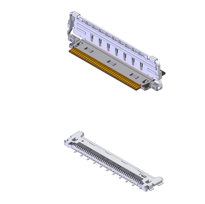 I-PEX CABLINE-CAF 40P Automotive Coaxial Cable Connectors 20858-040T-01 40Pin Paring Direction Horizontaal