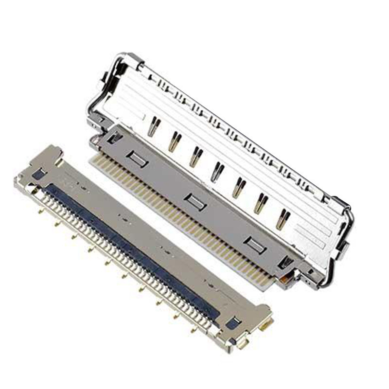 IIF 20856-040T-01 50P micro coaxkabelassemblage volledig afgeschermd met meerpuntsgrondslag en mechanisch slot