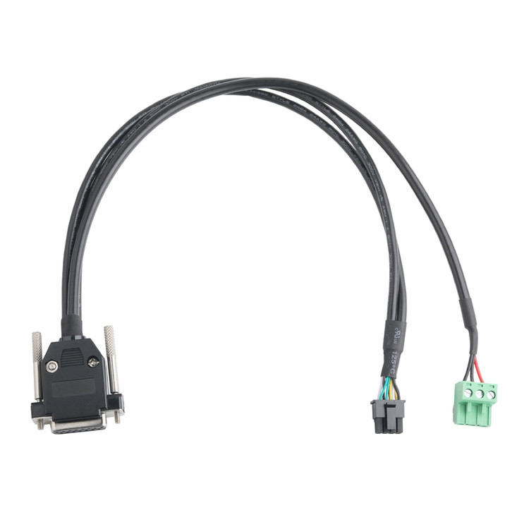 Op maat gemaakte industriële kabelconnectoren, pitch 3,0 mm DB-15P Vrouwelijk tot HSG 43025-0800 En pitch 5,8 mm 691352710003