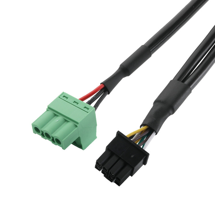 Op maat gemaakte industriële kabelconnectoren, pitch 3,0 mm DB-15P Vrouwelijk tot HSG 43025-0800 En pitch 5,8 mm 691352710003