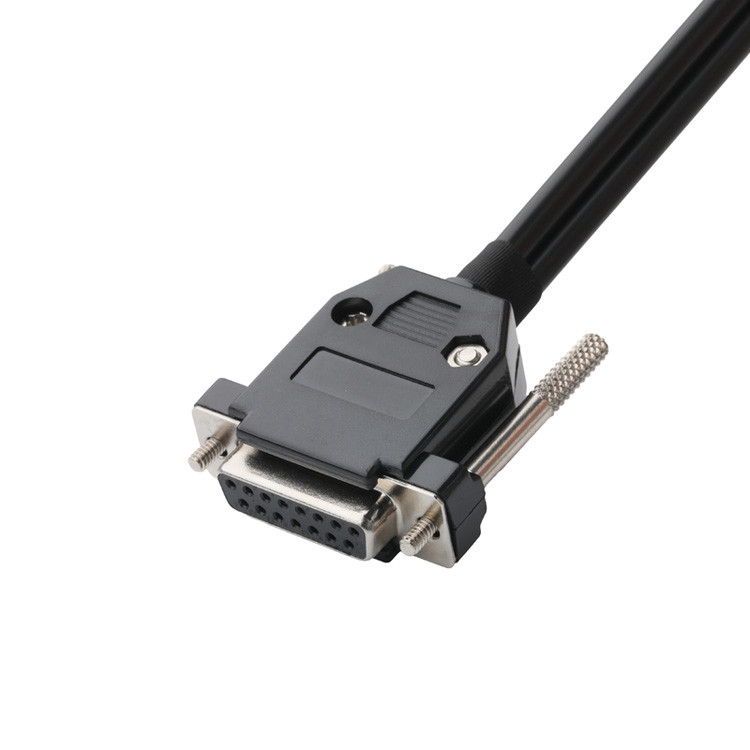 Op maat gemaakte industriële kabelconnectoren, pitch 3,0 mm DB-15P Vrouwelijk tot HSG 43025-0800 En pitch 5,8 mm 691352710003