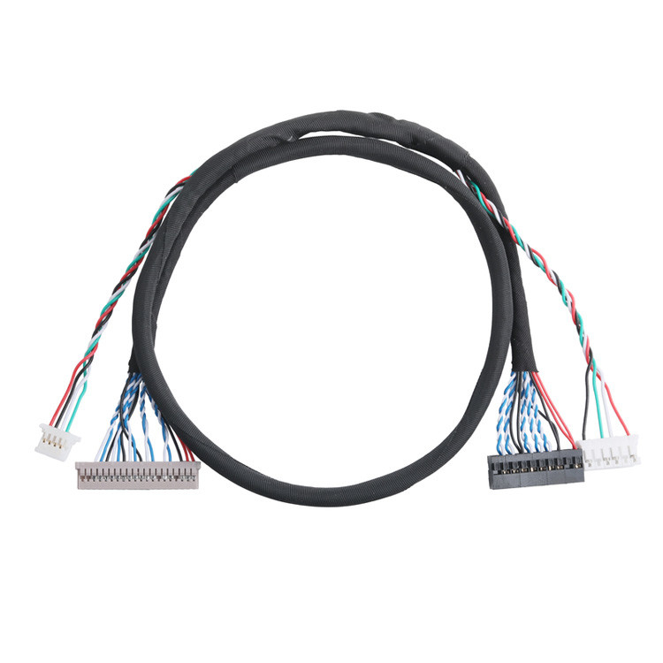 LVDS-kabelconnectoren Signalgegevensoverdracht van DF14-20P-1.25H naar PH2.0-6P-connector en DH2.0-T-terminal