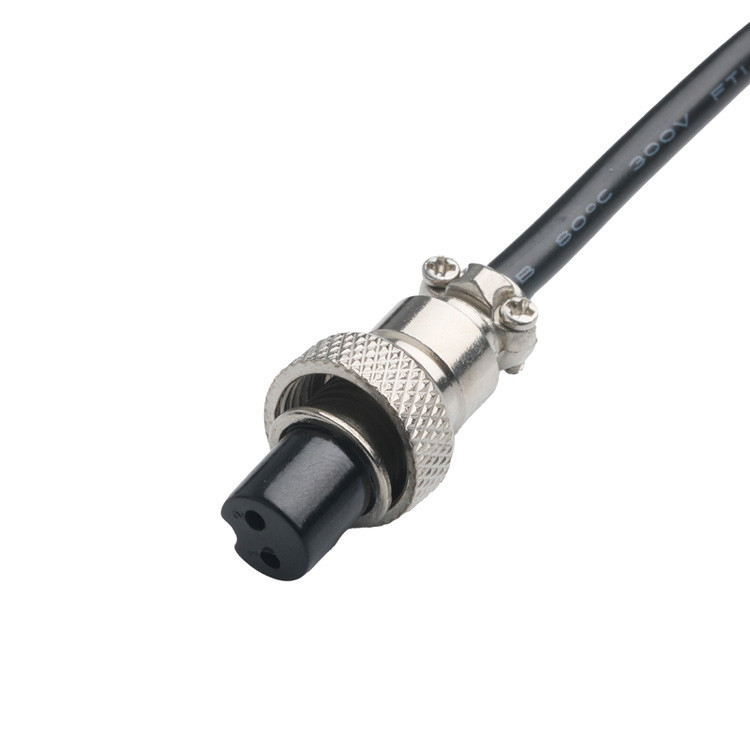 Op maat gemaakte kabelverbindingen OEM/ODM voor CLEAR PVC 30P D-SUB Vrouwelijk tot GX12 M12-2P Connector