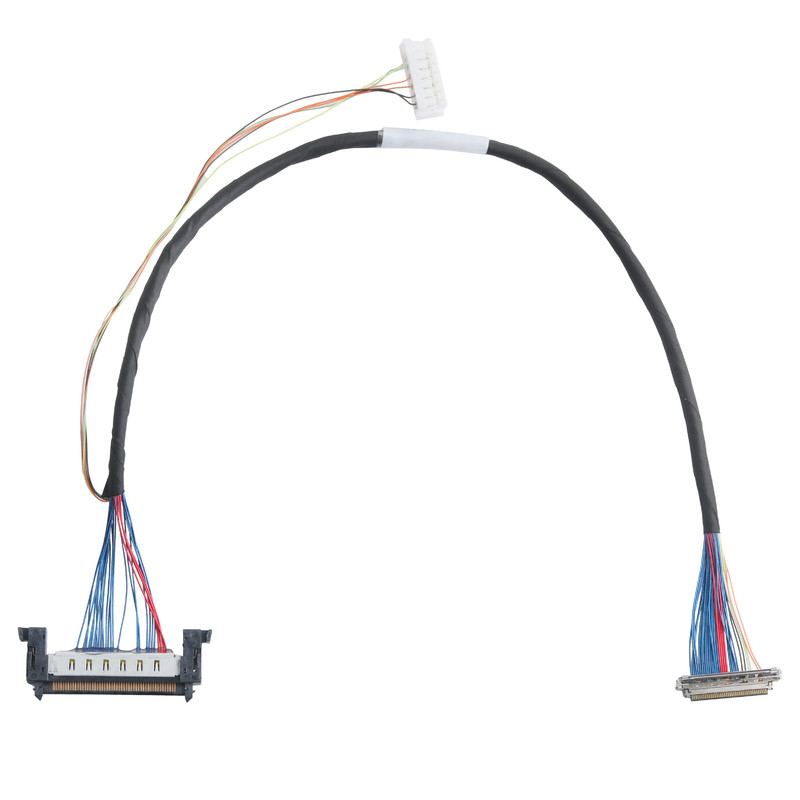 JAE FI-RE51-HL en JST EHR-7 tot IPEX 20679-040T-01 LVDS-EDP-kabel Micro-coaxiale kabel