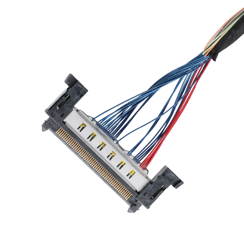 JAE FI-RE51-HL en JST EHR-7 tot IPEX 20679-040T-01 LVDS-EDP-kabel Micro-coaxiale kabel