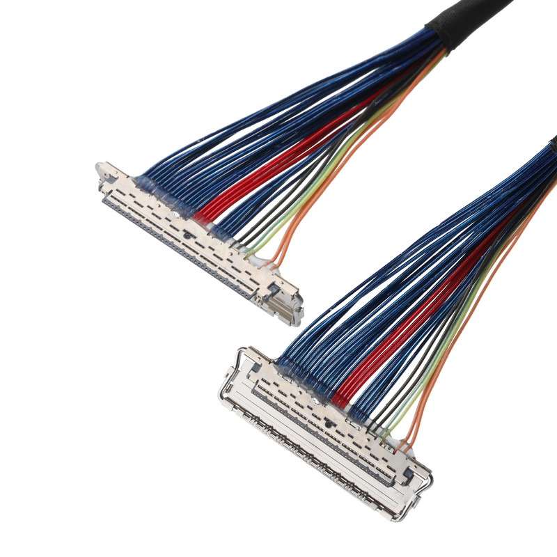 JAE FI-RE51-HL en JST EHR-7 tot IPEX 20679-040T-01 LVDS-EDP-kabel Micro-coaxiale kabel