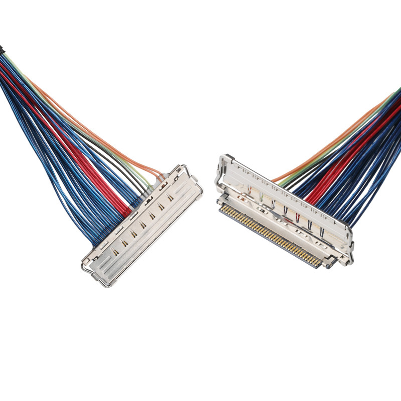 JAE FI-RE51-HL en JST EHR-7 tot IPEX 20679-040T-01 LVDS-EDP-kabel Micro-coaxiale kabel