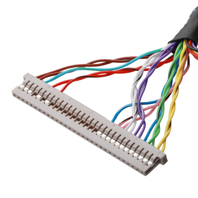 LCD-moederbordkabel JAE FI-X30HL 30P tot DF14-30P en JST ERH-7P gecombineerde kabelconnectoren