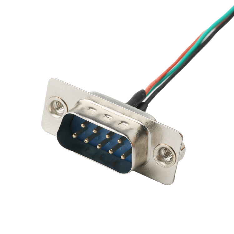 DB 9P LVDS kabelassemblage D-SUB-9P Mannelijke soldeer naar MX1.25mm 4Pin draadconnector OEM/ODM