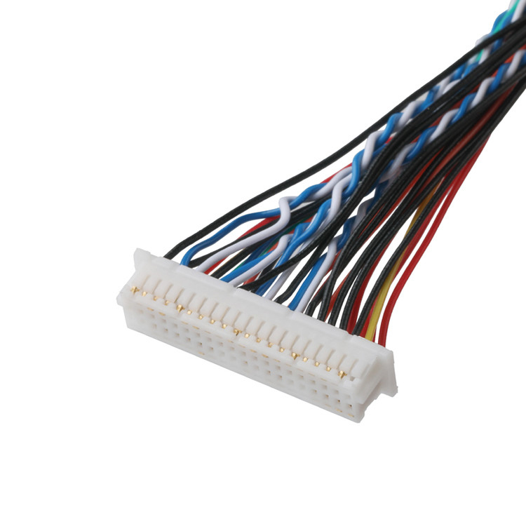 LVDS-kabel FI-X30HL 30P tot DF20A-40P of 9P HSG-kabel coaxialconnector OEM/ODM