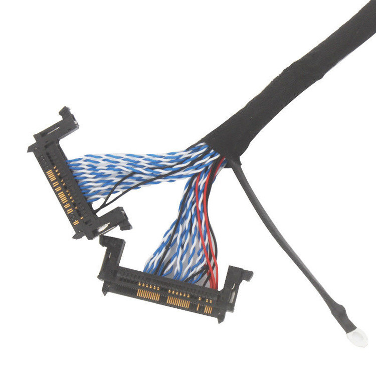 Voor een medische LCD-monitor voldoet de LVDS-draadassemblage ACES 50204-040 MCC aan ISO13485.