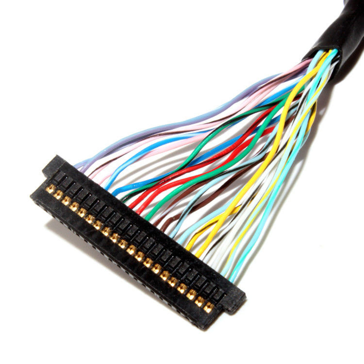 De LVDS-kabel assemblage met een 1,0 mm pitch en 32AWG, met behulp van de  DF13-20DS-1.25C LCD-connector