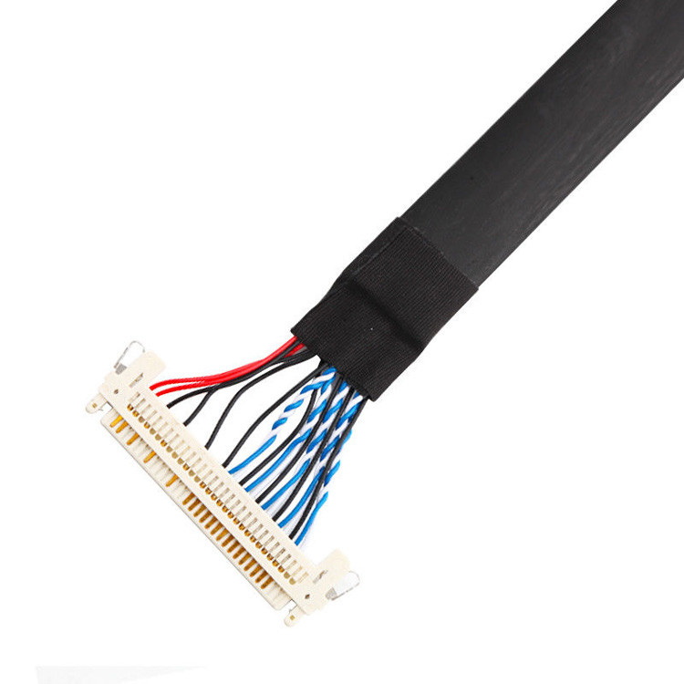 De LVDS-kabelassemblage van JAE FI-S20S tot FI-X30HL, met een toonhoogte van 1,25 mm en gerangschikt voor 500 VAC