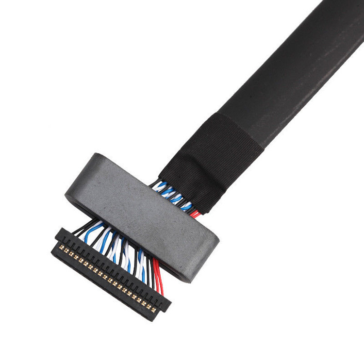 De LVDS-kabelassemblage van JAE FI-S20S tot FI-X30HL, met een toonhoogte van 1,25 mm en gerangschikt voor 500 VAC