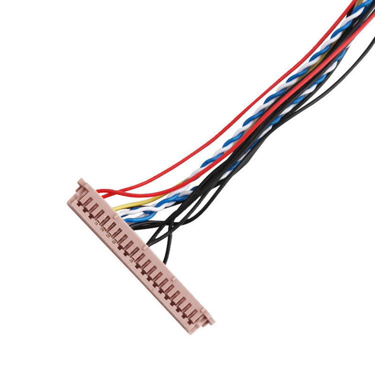 ISO14001 Lvds Lcd-kabelassemblage 20453-230T tot PH2.0 PHR-6P 1255H-2