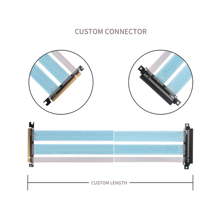 PCB Extremely Fine Coaxial Cable PCIE Graphics Computer Graphics Card Extension Adapter Cable