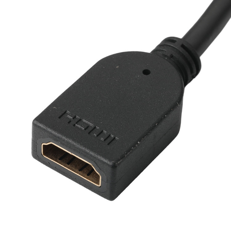 Mannelijke verticale 19 pin HDMI-A connector assemblage naar vrouwelijke 19 pin HDMI LCD kabel