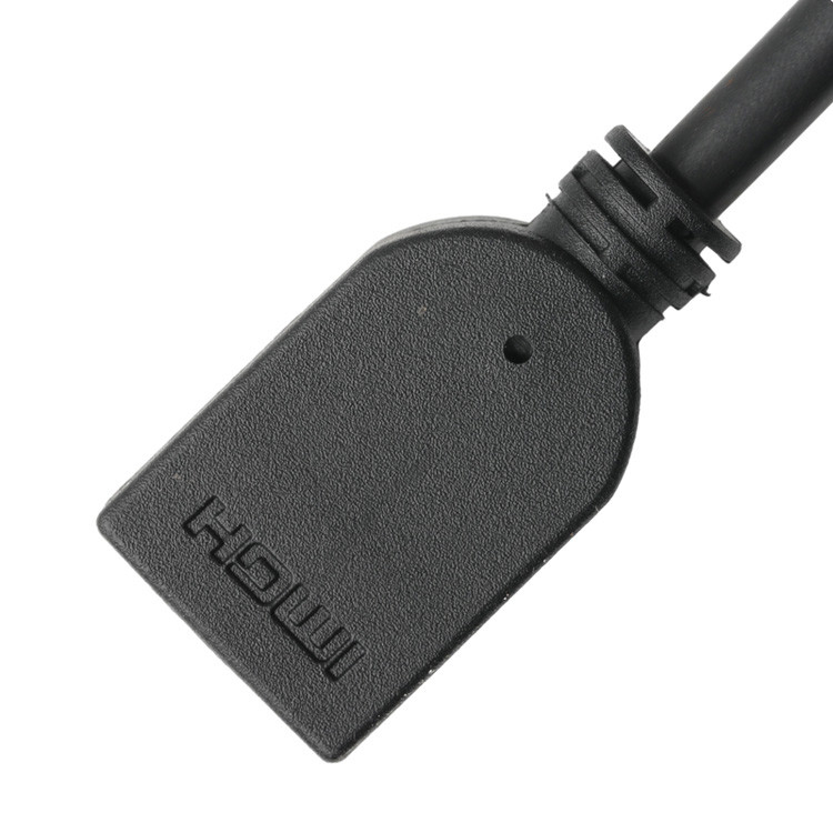 Mannelijke verticale 19 pin HDMI-A connector assemblage naar vrouwelijke 19 pin HDMI LCD kabel