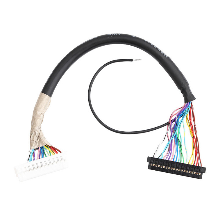 OEM/ODM Microcoaxiale LVDS-kabelassemblage JST PHDR-24VS naar JAE FI-S20S