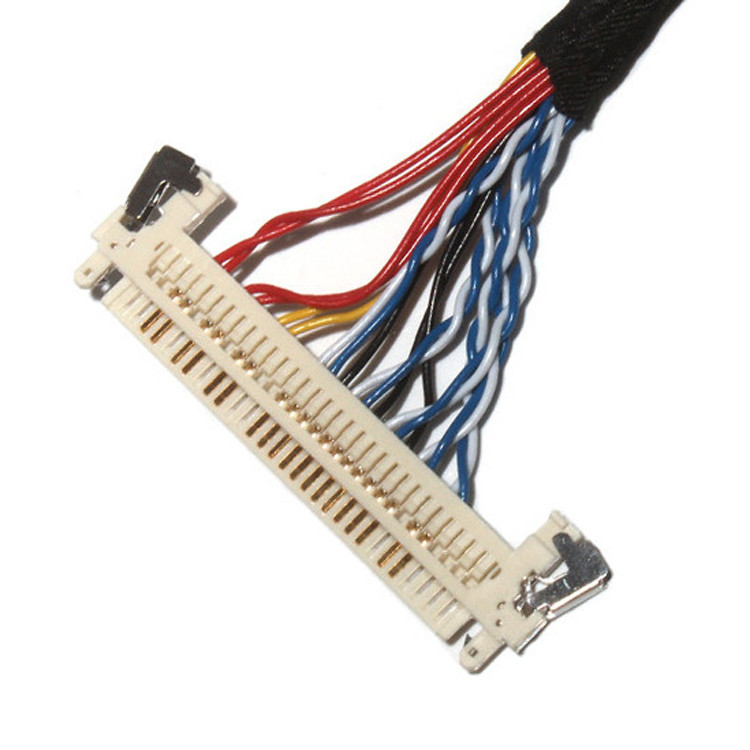 Aanpassen Lengte 2.0mm Pitch Lvds Kabel Assemblage 30 Pin IPEX DF11-24DS-2C naar FI-X3OHL OEM/ODM