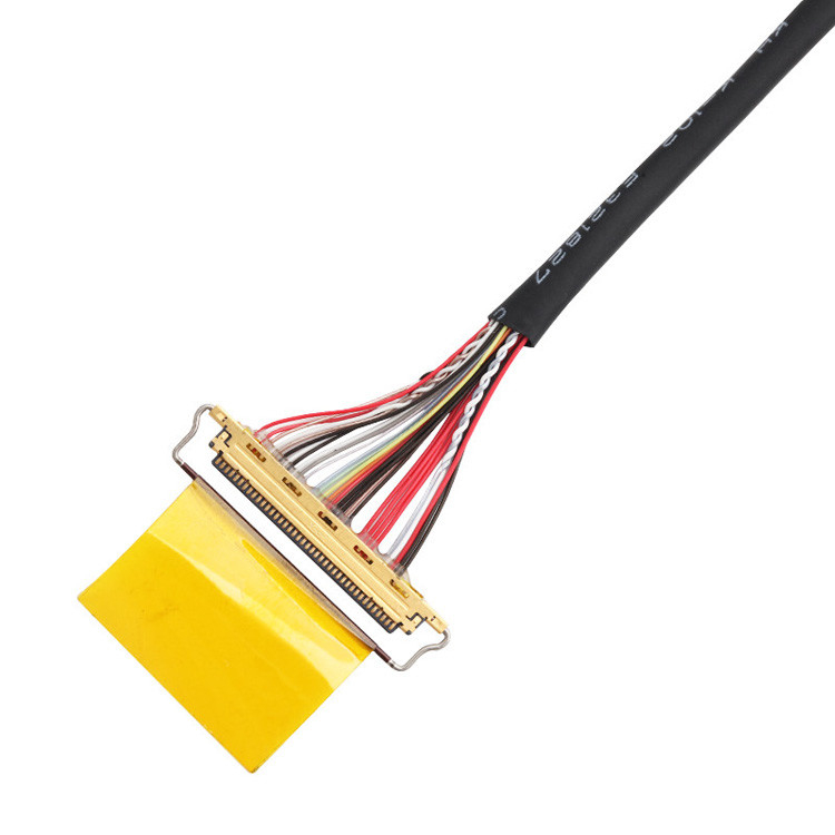 JST PHR-4-connector naar IPEX 20453-240T-03 naar 20380-R30T-06 LVDS-kabelboomconstructie