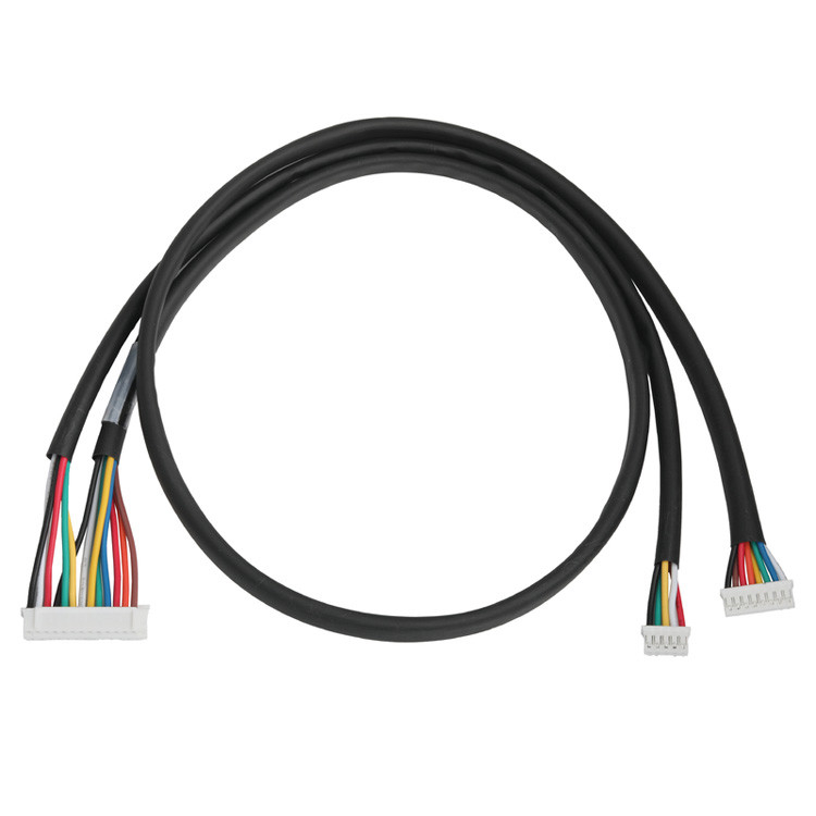 OEM/ODM-kabelassemblage met een pitch van 2,0 mm, die JST PHR-14P verbindt met JST PHR-8P en JST PHR-5P-connectoren