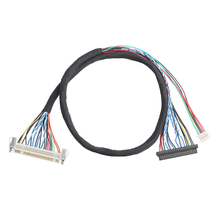 JAE FI-X30HL 30P 1.0 mm pitch naar JAE FI-S20S 20P en SHLP-6P LVDS kabel assemblage OEM/ODM