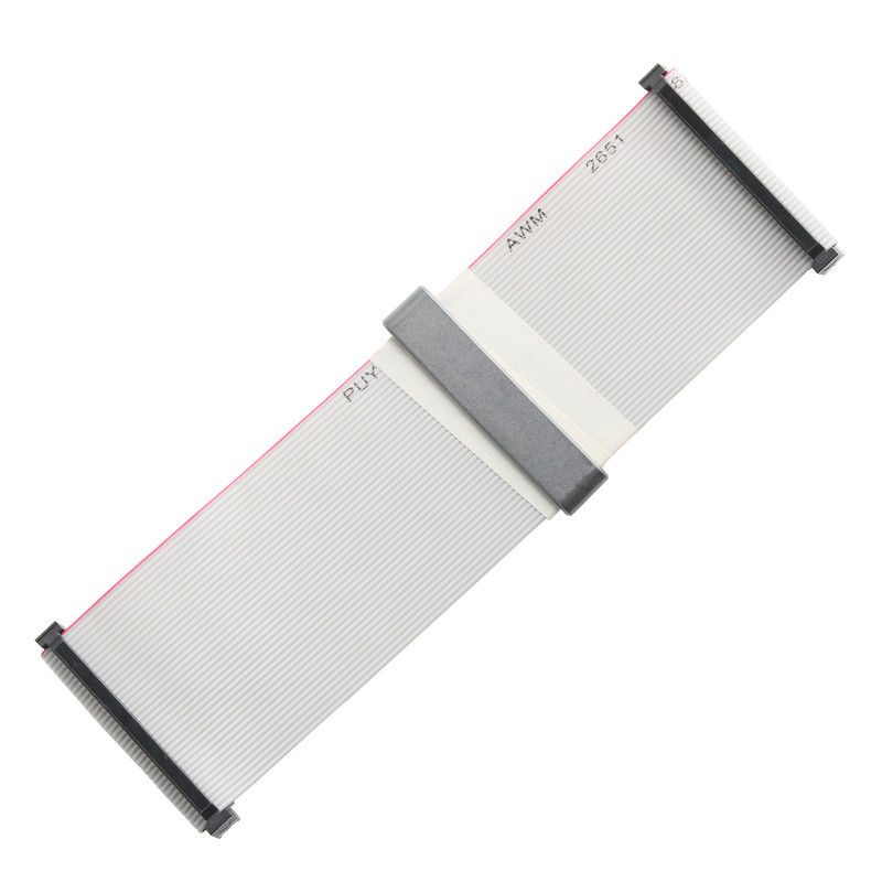 IDC FC-2*20P 40Pin 2.54mm pitch Zwart PBT+G/F UL2651 28AWG Idc Flat Ribbon Cable 1.27mm Pitch OEM/ODM