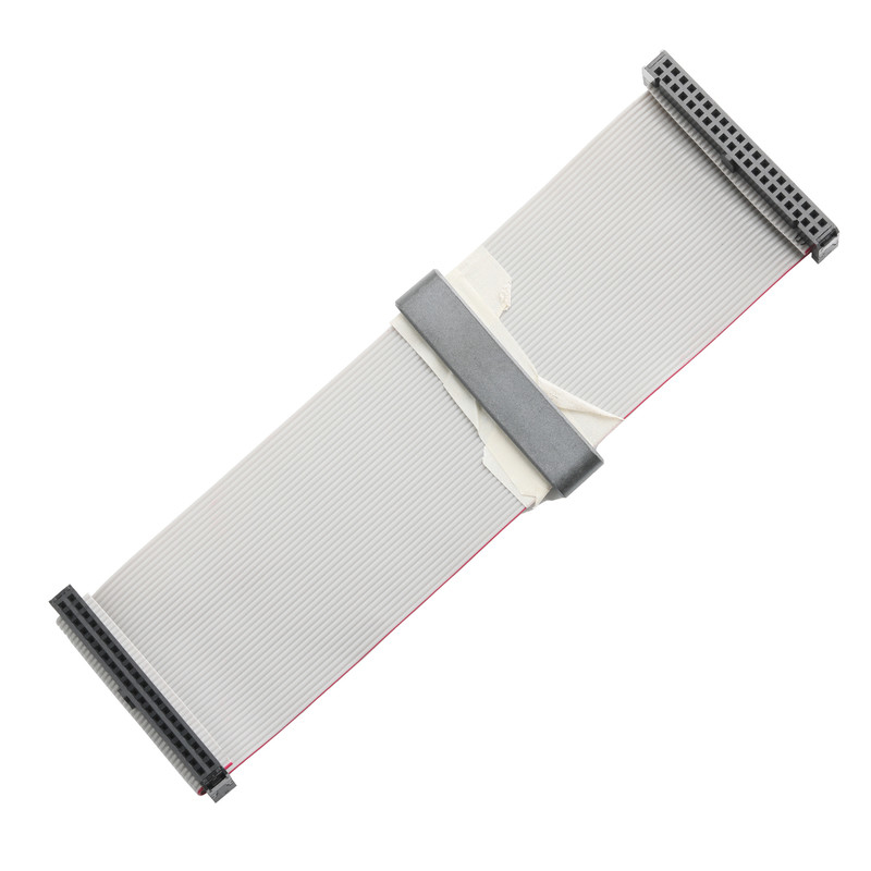 IDC FC-2*20P 40Pin 2.54mm pitch Zwart PBT+G/F UL2651 28AWG Idc Flat Ribbon Cable 1.27mm Pitch OEM/ODM