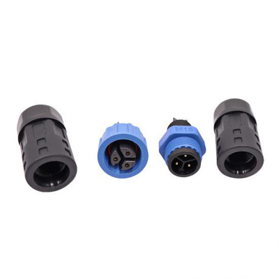 M15 Industrial 2, 3 Pin Circular Connector met soldeerconstructie en waterdichtheid IP67