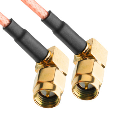 ROHS RF coaxiale connectoren RG316 kabel RA SMA Plug rechthoek Plug kabel connector