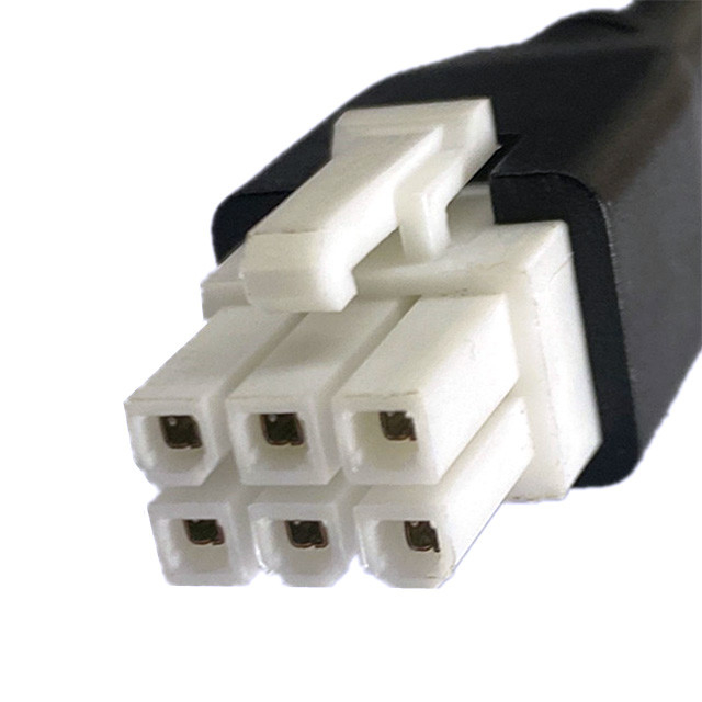 Op maat gemaakte pitch 2 3 4 5 6 Pin Molex 5557 6pin 4.2mm Pitch Jacket Cable UL2464 20AWG*6C OD6.4mm Zwart