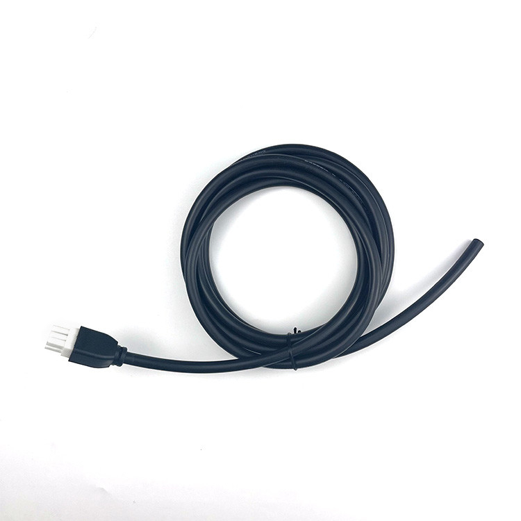 Op maat gemaakte pitch 2 3 4 5 6 Pin Molex 5557 6pin 4.2mm Pitch Jacket Cable UL2464 20AWG*6C OD6.4mm Zwart