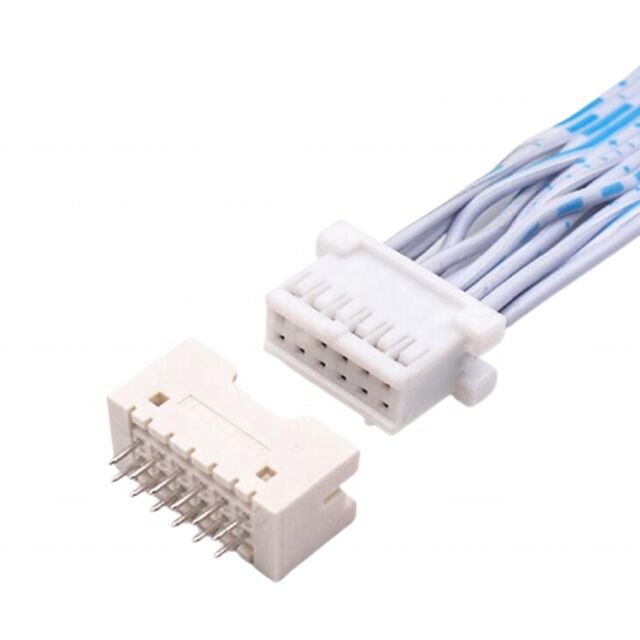 Custom Wire Harness JST Flat Ribbon Cable met 2,54mm Pitch 12 Pin Double Row voor elektronische toepassingen