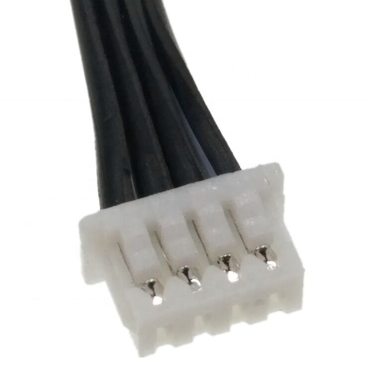 Custom draad harness met 2.0 Pitch JST connector kabel en 4Pin 24AWG Flat Ribbon kabel in 300 mm lengte