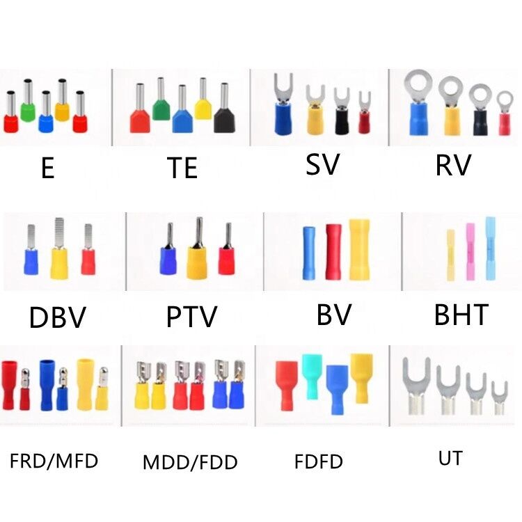 600V geïsoleerde Bimetal Lug Crimping Terminal M5 Connector met aanpasbare lengte voor elektronische toepassingen