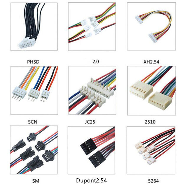 Aangepaste draadband met JST-connector en aanpasbare lengte ISO9001-gecertificeerde kabelassemblage