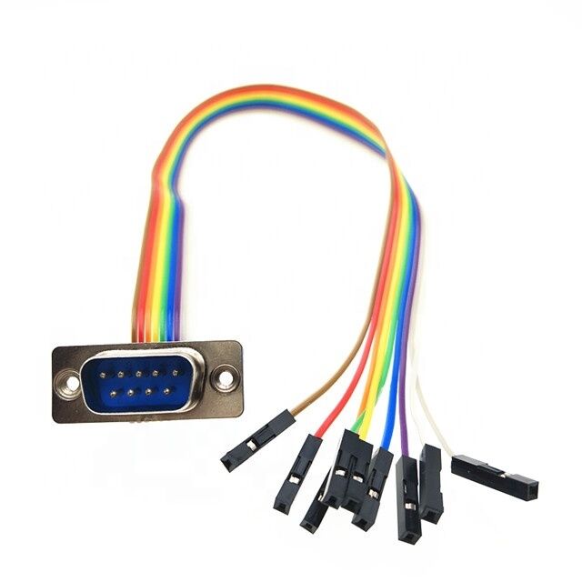Aangepaste lengte 2,54 mm pitch RoHS-gecertificeerd plat lintkabel voor DB9 Dupont-connector